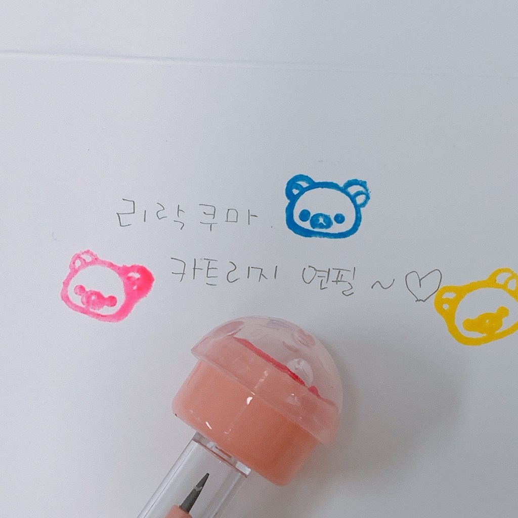 리락쿠마 스탬프 카트리지 연필 HB