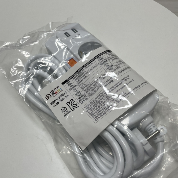 홈플래닛 멀티탭 3구 USB 2포트