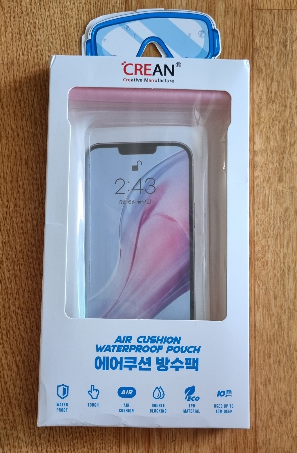 크레앙 물놀이용 스마트폰 에어쿠션 방수 CREAIRCUWPP 리뷰후기