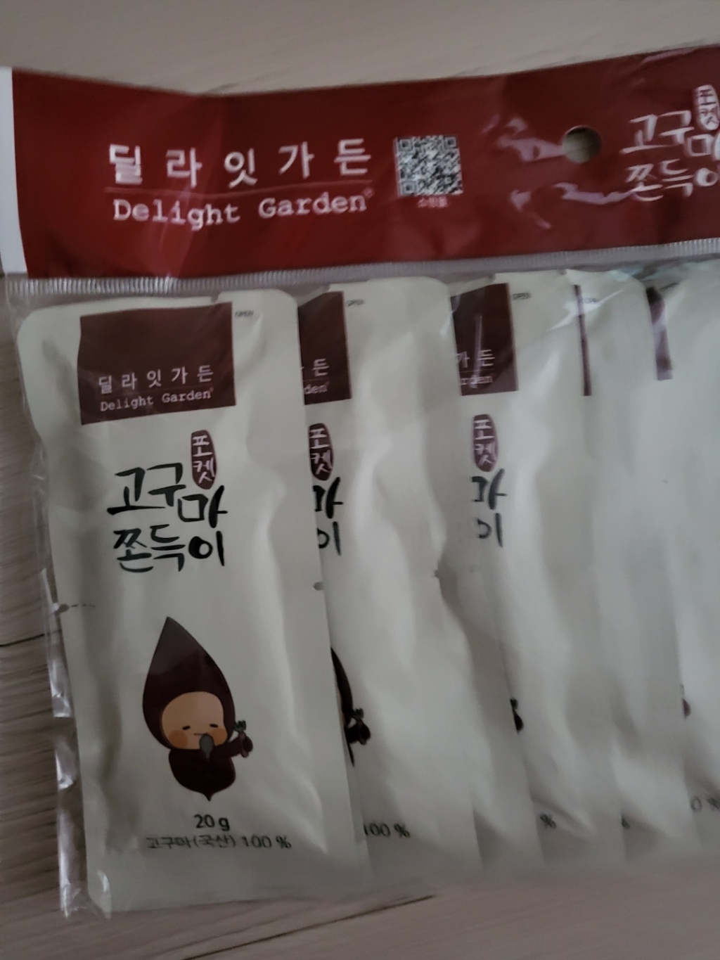 딜라잇가든 순수 고구마 쫀득이 오리지널 10개 리뷰후기