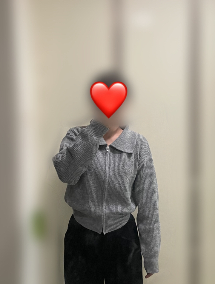 상상그이상 여성용 국내제작 바이 하찌카라 울 지퍼 가디건 촉감좋은 니트집업 따뜻한 간절기용 고급스런 아우터