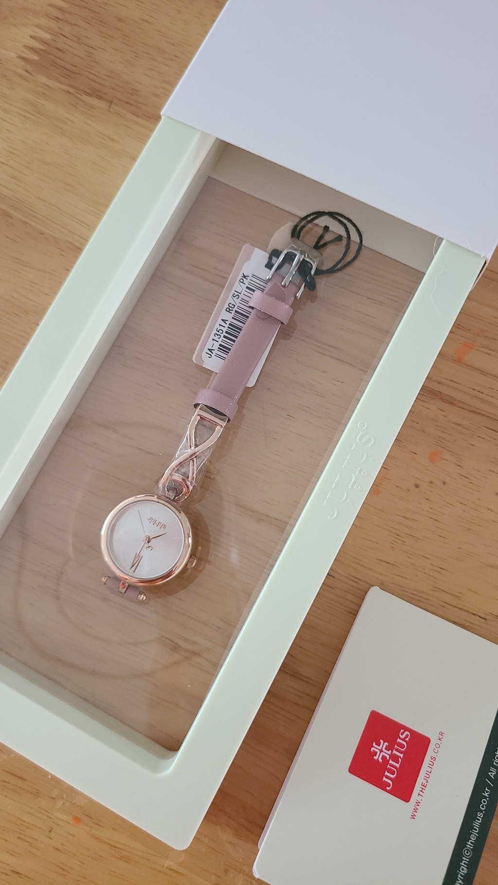 쥴리어스 여성용 하프 앤 하프 손목시계 JA-1351