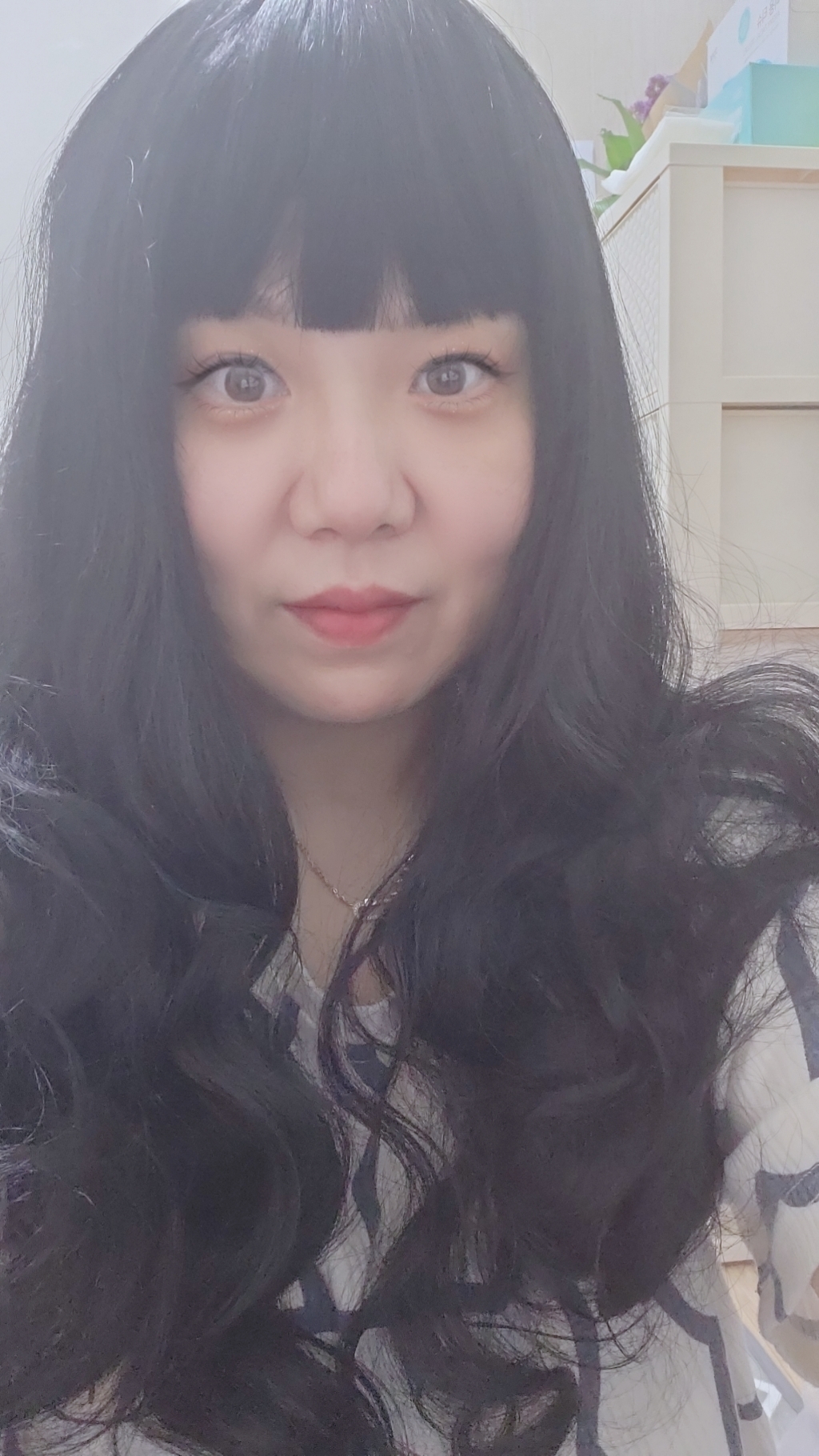 뿌이뿌이가발 여성 롱 웨이브 통가발 모스피
