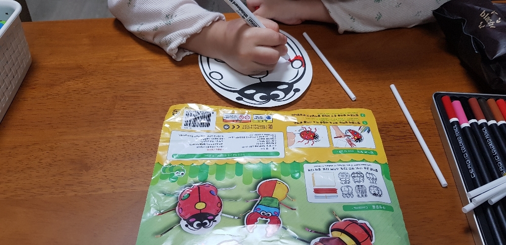컬러룬 색칠 곤충 만들기 6종2세트
