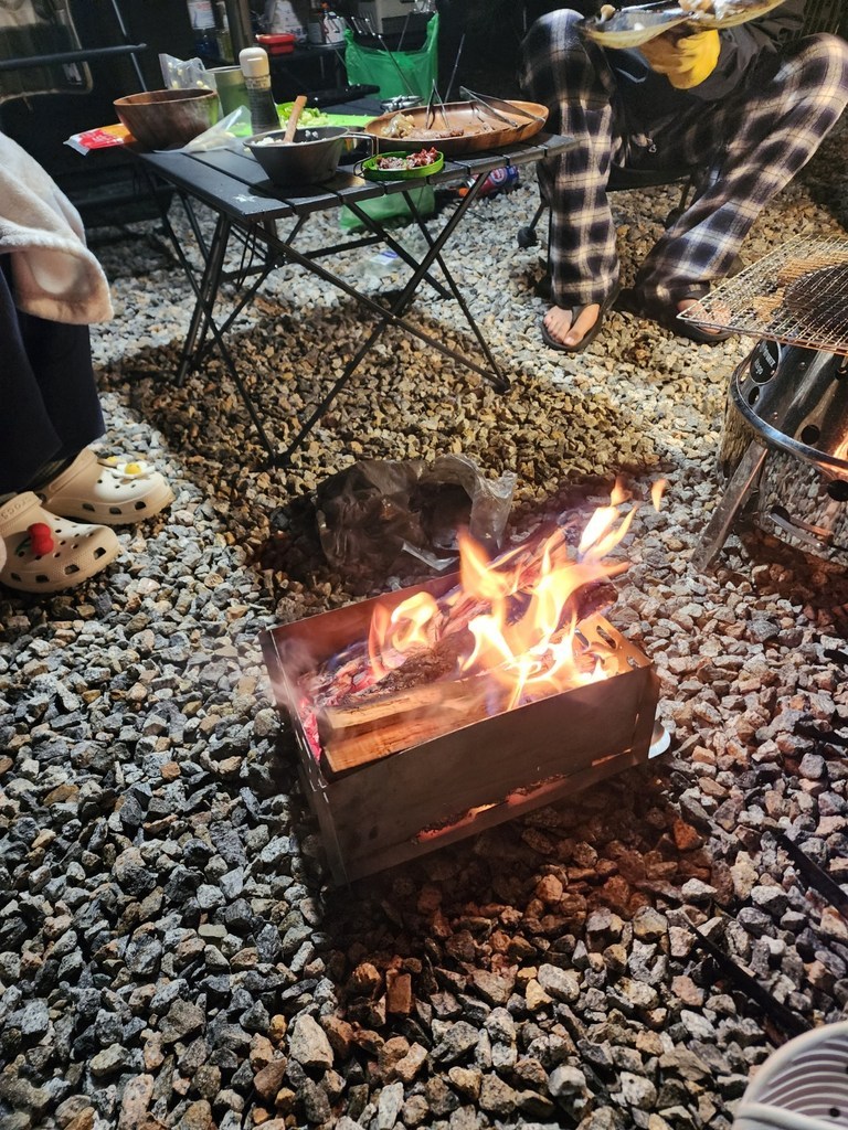 더플렉스 캠핑용 백패킹 차박 경량 감성 화로대 바베큐 그릴