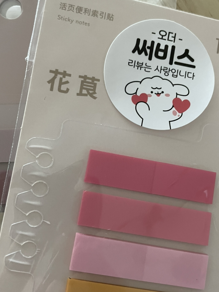 파스텔 포스트지 포스팃 포스티지 인덱스 탭 필름 플래그 다꾸 리뷰후기