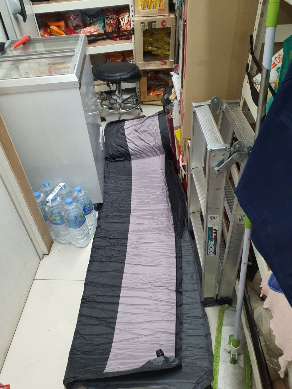 루일로 캠핑 차박 텐트 고속자동충전더블에어쿠션매트 2인용 그레이 리뷰 후기