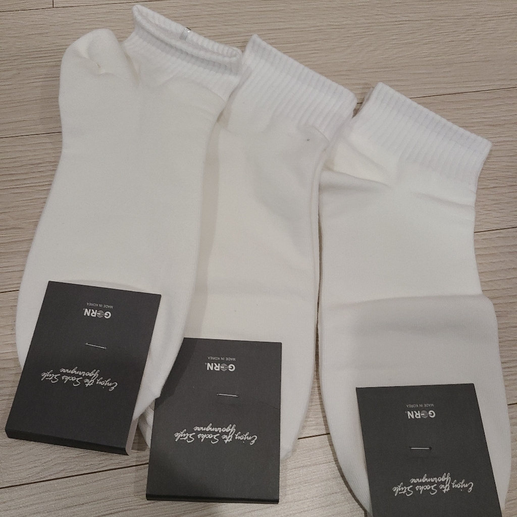 RN 남성용 스탠다드 학생 무지 미들 삭스 8족