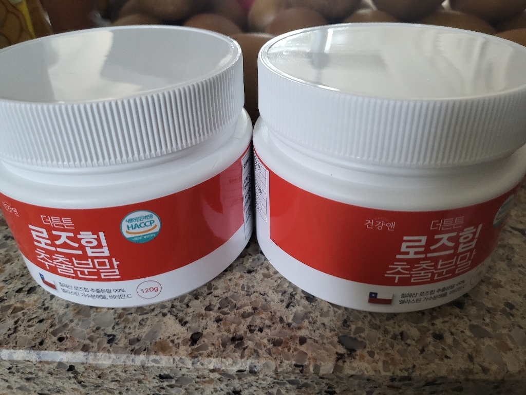 건강앤 HACC 식약처인증 로즈힙 퓨레 엘라스틴 비타민c 추출분말