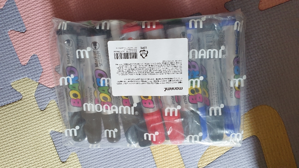 모나미 보드마카 B 흑색 청색 적색 화이트 보드마카 FINE 흑색