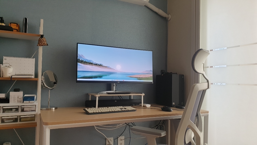 울트라와이드 34WQ650W 신모델 34인치모니터 IS WFHD HDR400 D USB-C 스피커내장 높이조절 리뷰 후기