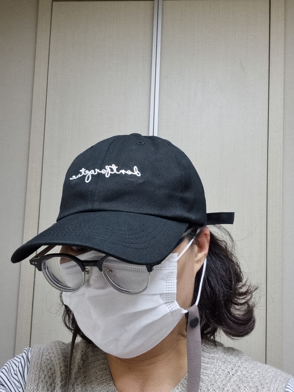 돈포겟미 스크립트2 스트랩 캡모자