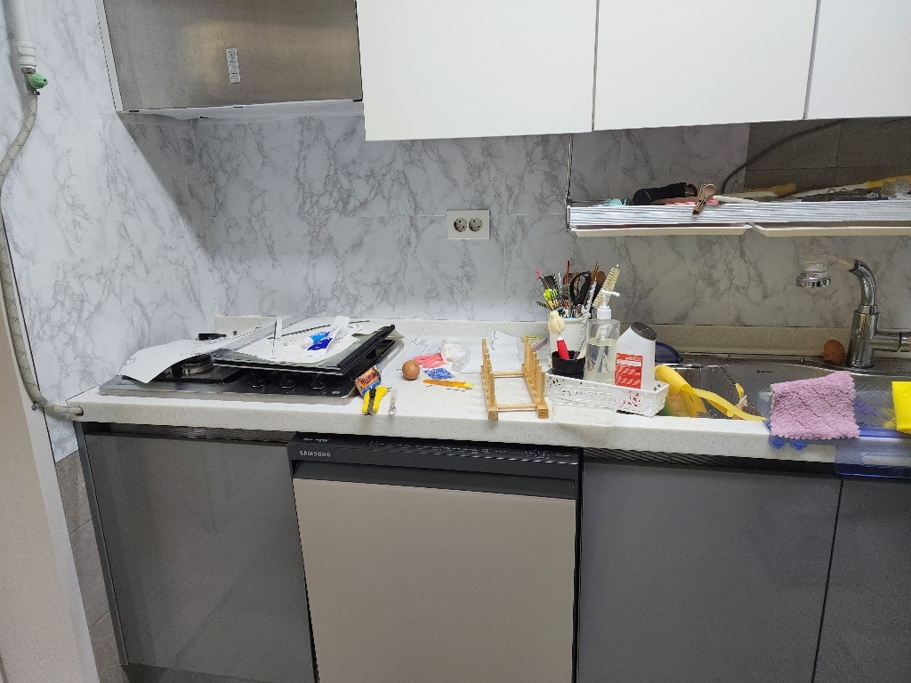 로즈로사 인테리어 대리석패턴 접착식 데코 타일