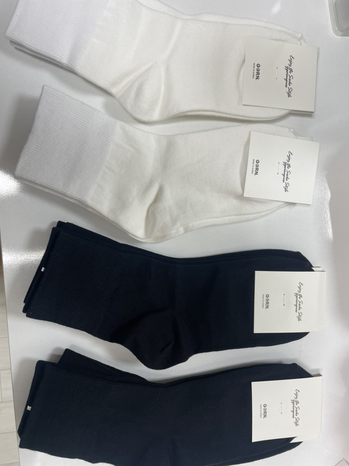 RN 여성용 스탠다드 도톰 미들 삭스 양말 8켤레