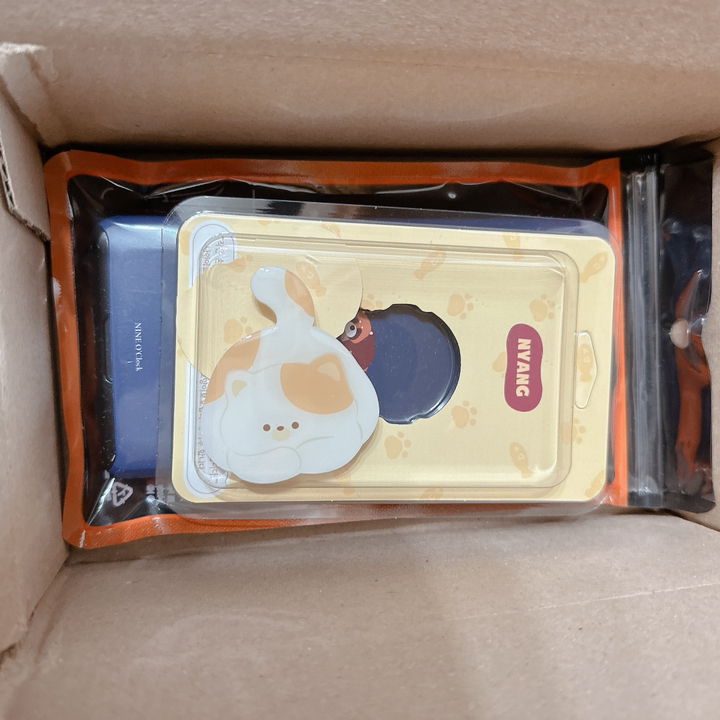 나인어클락 핸드 그립 아크릴 에폭시 고양이 스마트톡 냥이 젤리톡 핸드폰 거치대