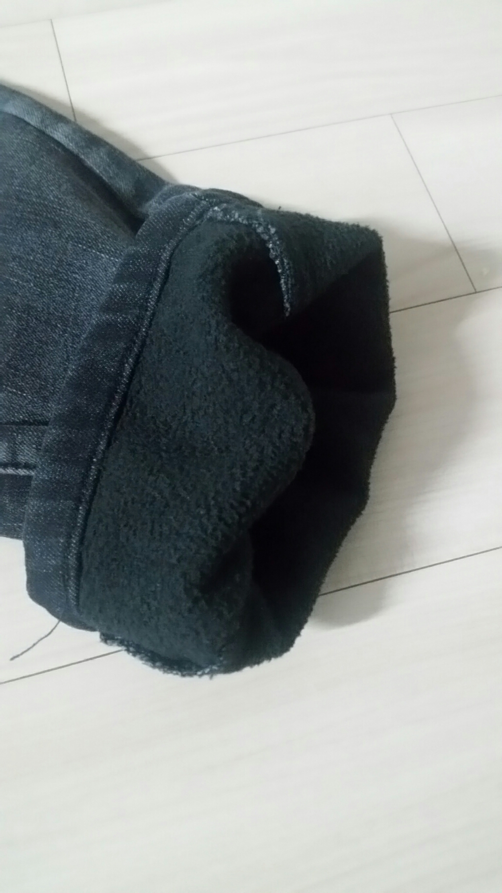 업클라스 남성용 기모 본딩 버티컬 워싱 청바지 c055