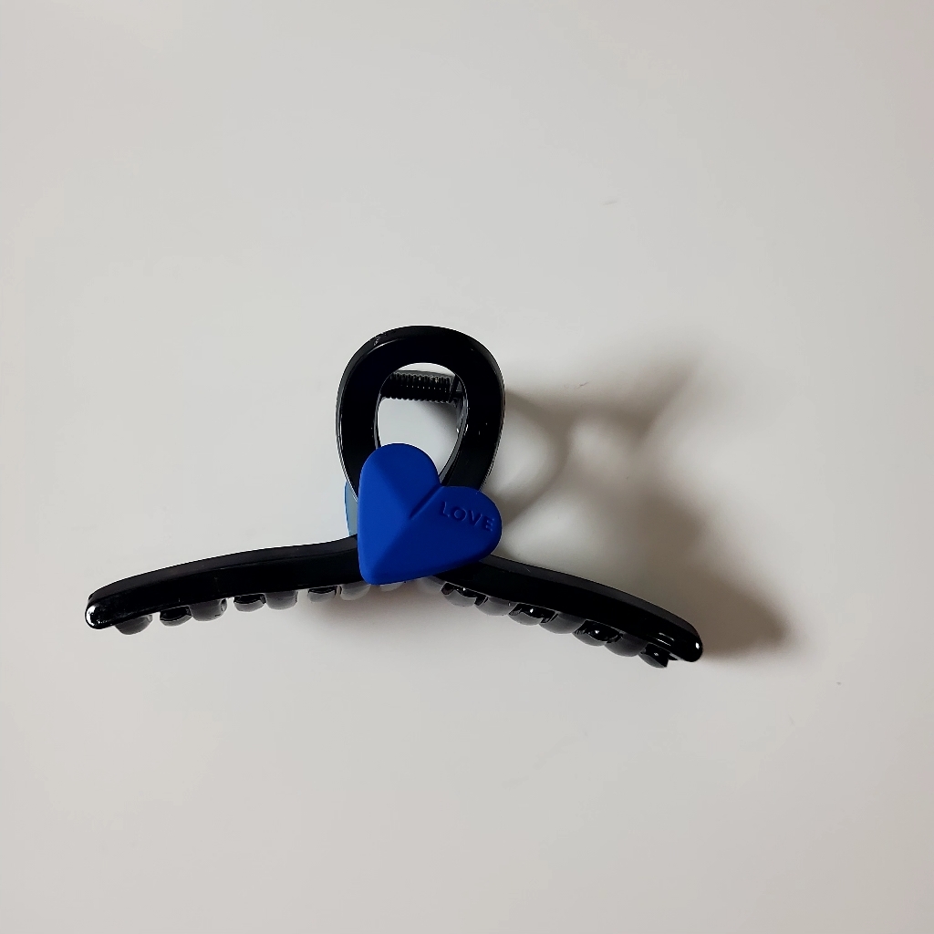 미다미 포인트 하트 러블리 꼬임 올림머리 집게핀