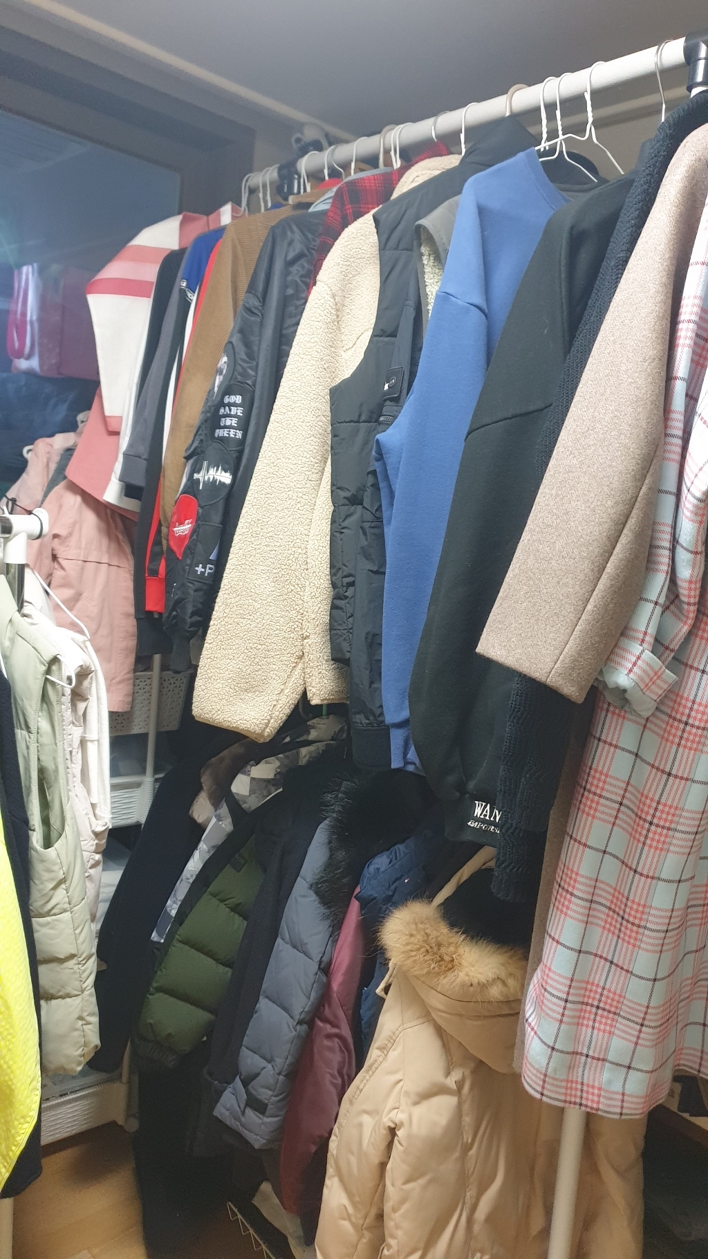 행거전문가 선반형 이동식 행거 2단