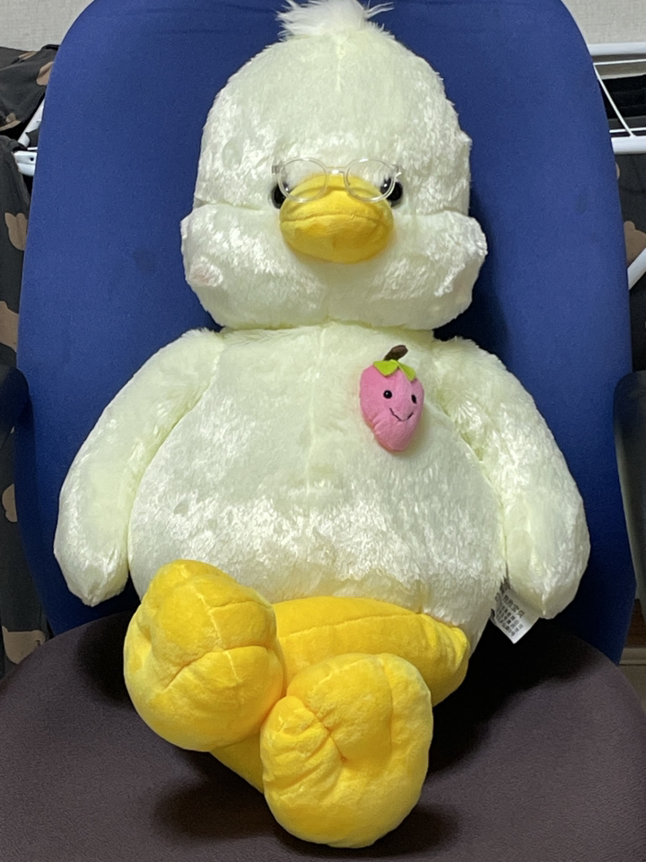 Sou바디필로우 귀여운 딸기 오리 인형 배게 선물 장난감