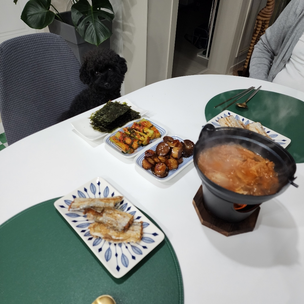 감성화로 그릴 샤브냄비 나무뚜껑