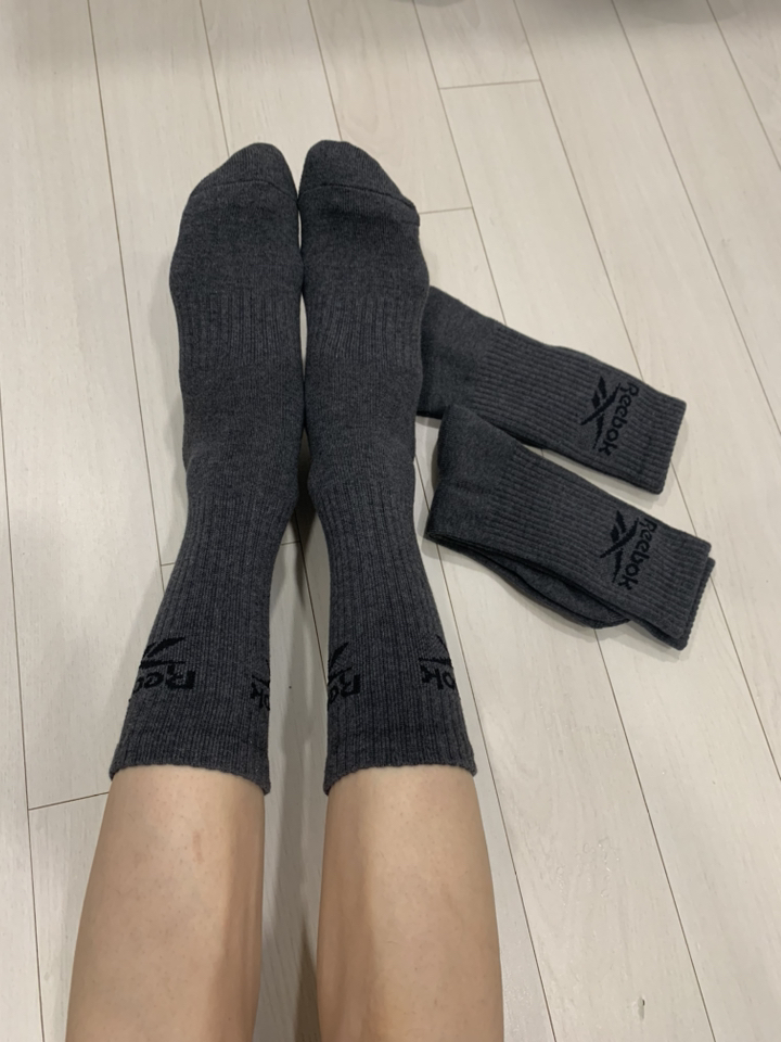 리복 클래식 쿠션 크루삭스 3켤레