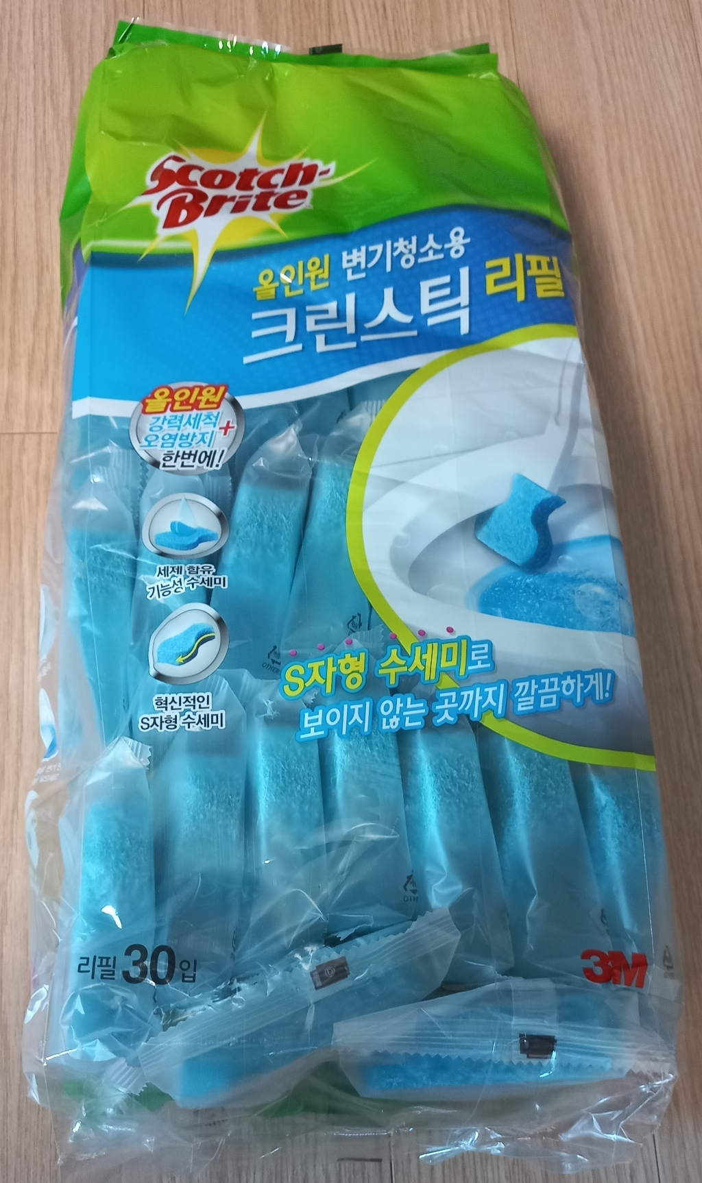 올인원 변기용 크린스틱 리필 30개입