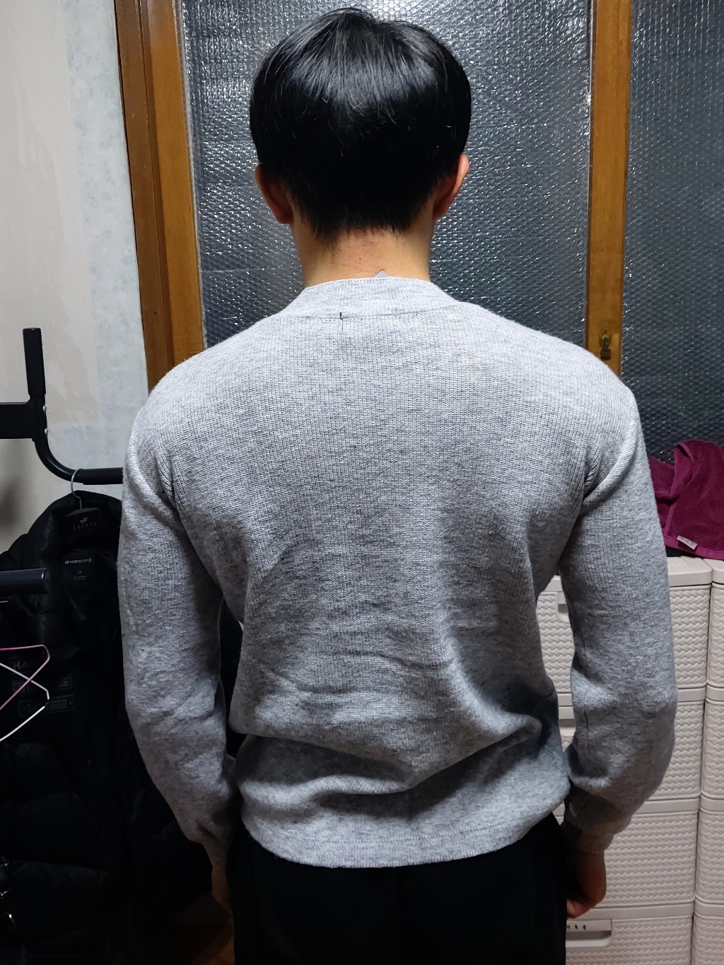 남자 머슬핏 니트 어깨넓어보이는 목폴라 반폴라 반목폴라