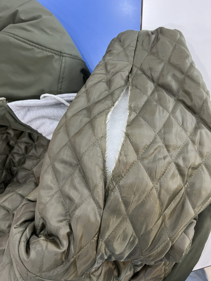 남자 오버핏 겨울 항공점퍼 뉴욕패치 후드패딩 2 coor