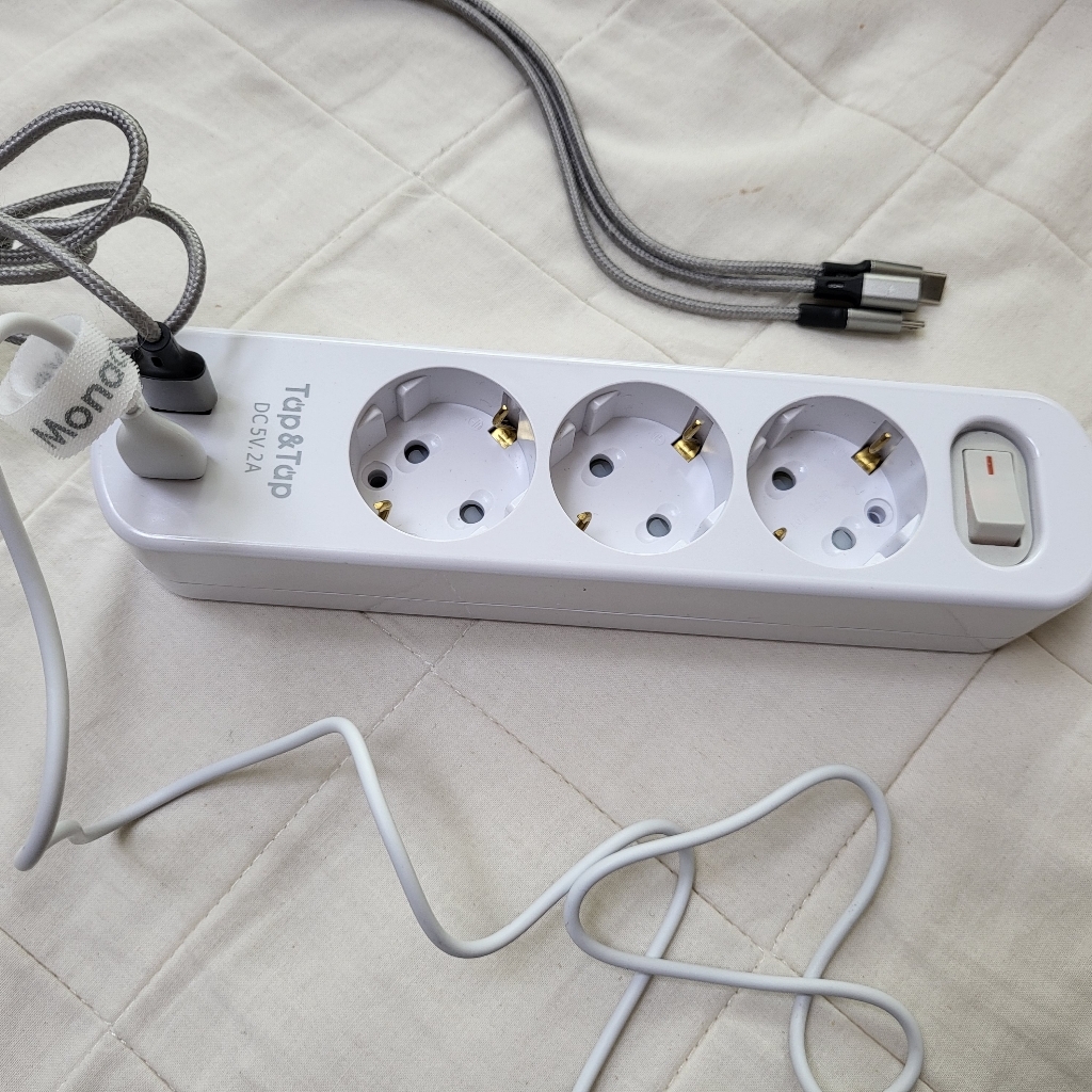 에코파워탭 탭앤탭 USB 메인 절전 3구 멀티탭