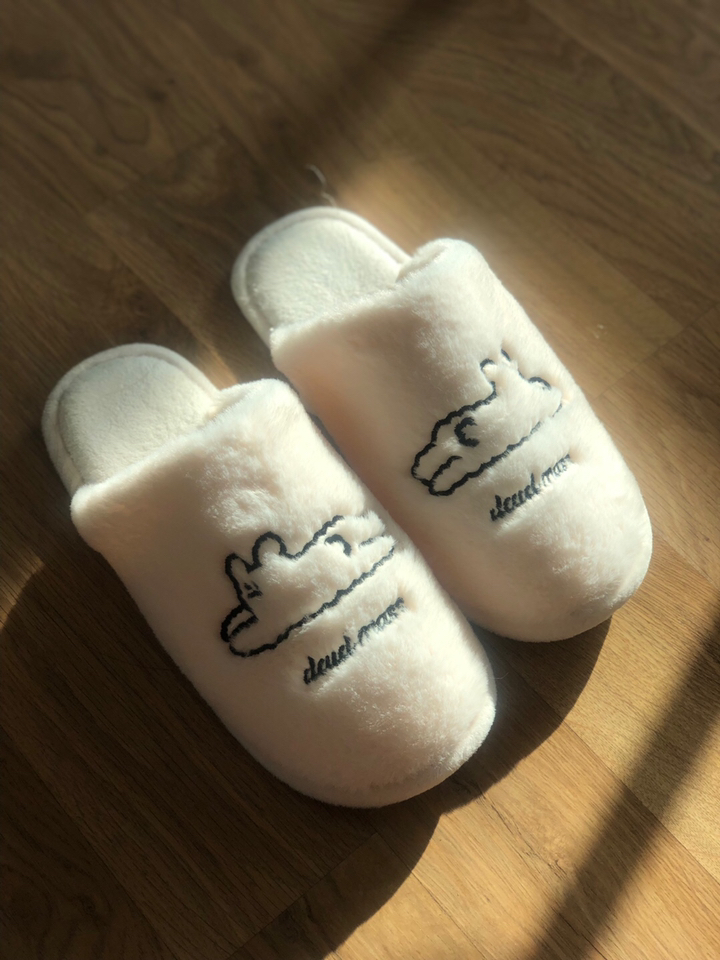지엔무역 ASSARE 커플 털실내화 겨울용 거실화 학교 사무실 털슬리퍼