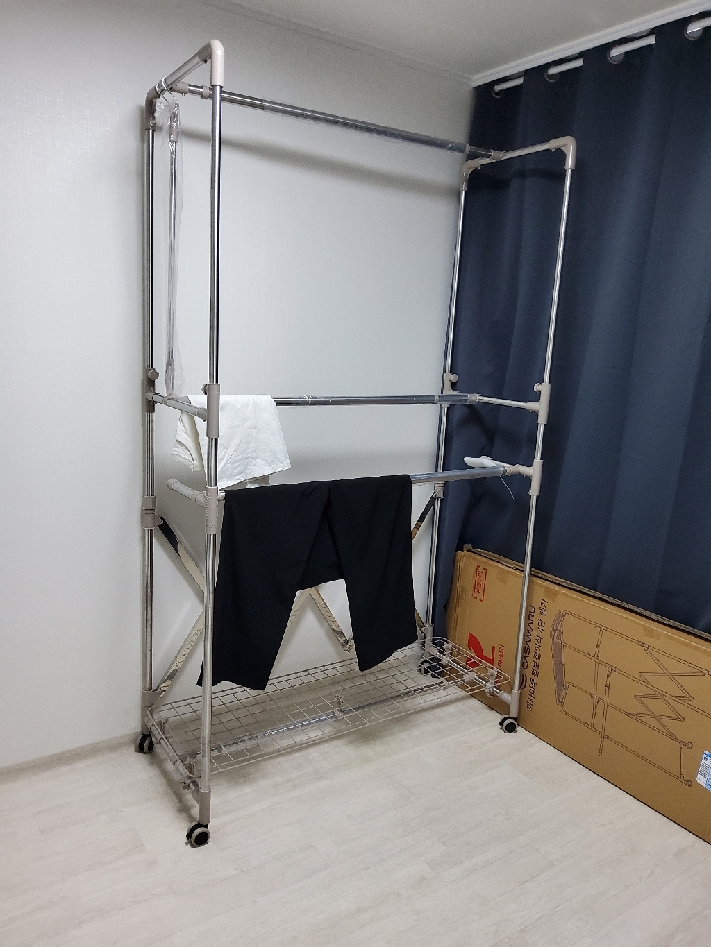 까사마루 점보 접이식 4단 행거