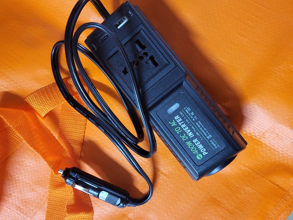 스마트 차량용 인버터 200W 12V 220V 변압기 시거잭 노트북 충전기 IN-K400