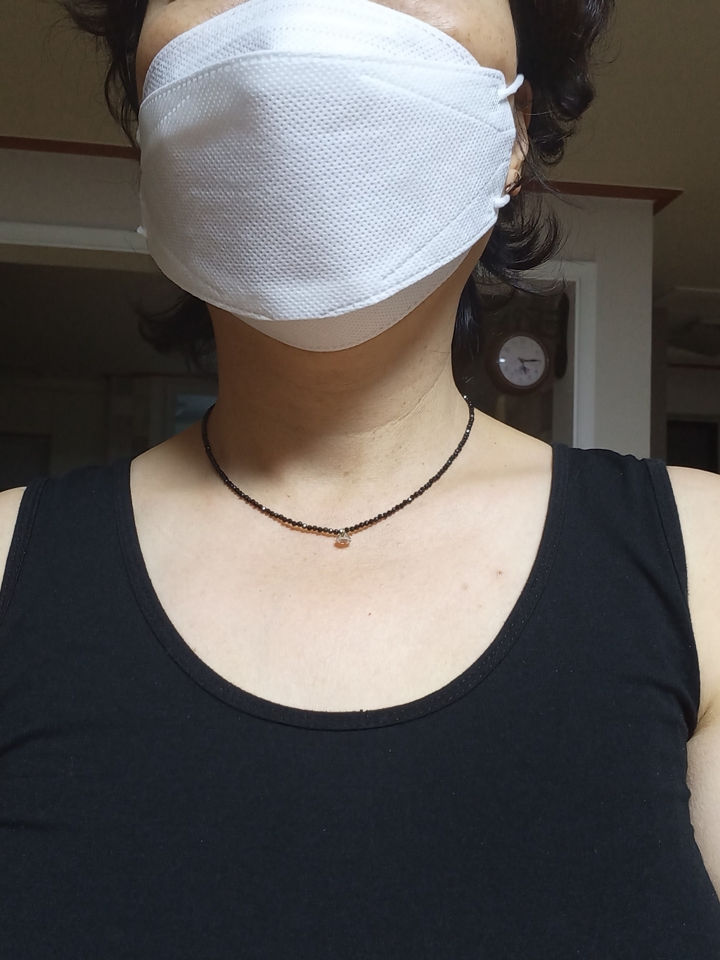 유주얼 스피넬 목걸이 팔찌 천연석 블랙 초커 원석팔찌 레이어드목걸이