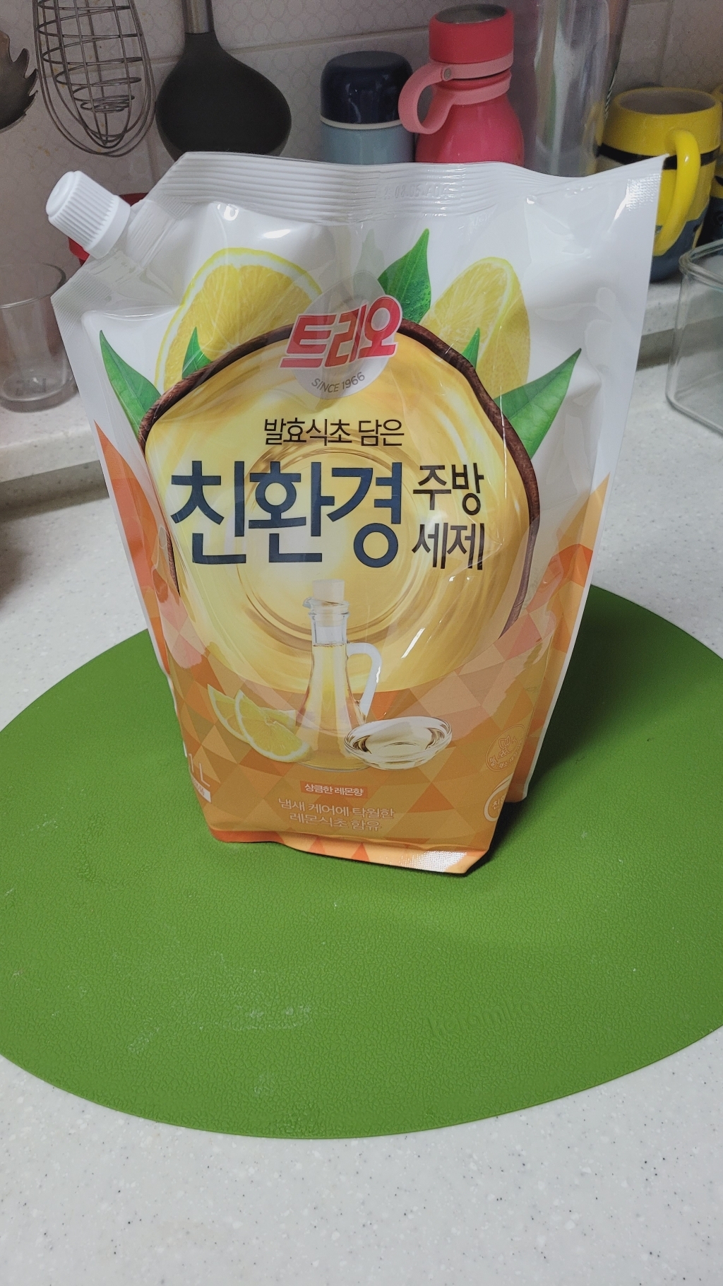 트리오 발효식초 담은 친환경 주방세제 레몬향