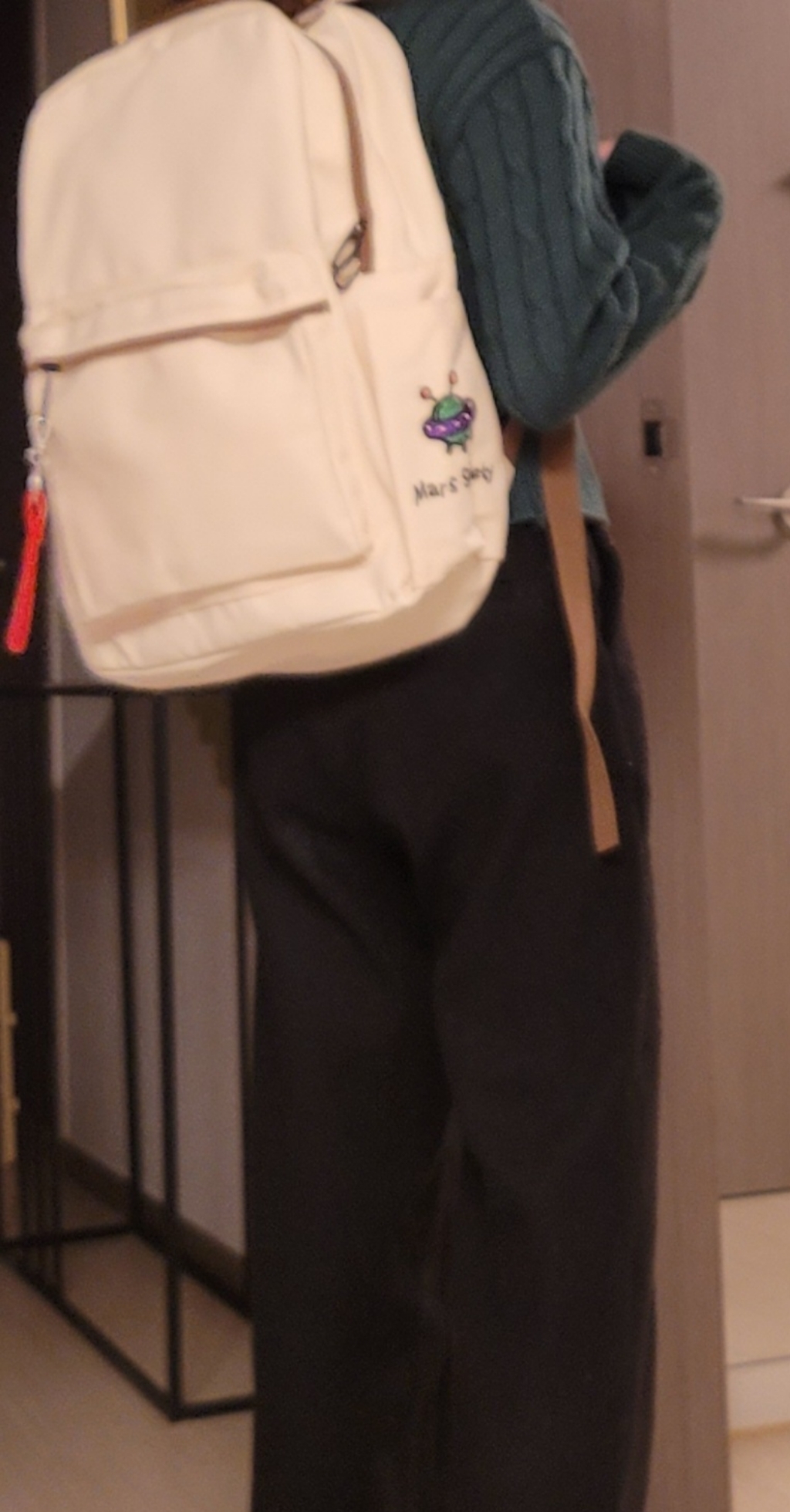여성 가벼운 무지 캔버스 백 노트북 학생 가방 리뷰후기
