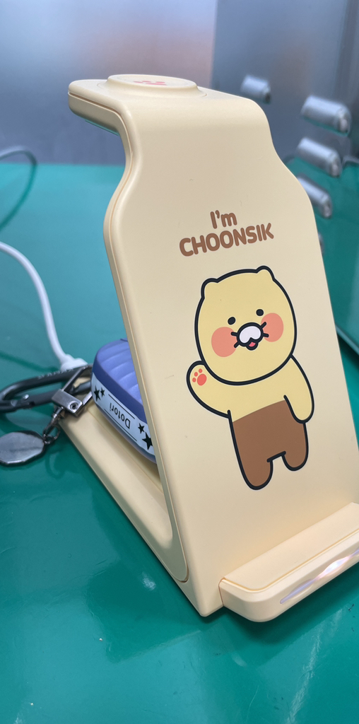 카카오프렌즈 죠르디 3in1 아이폰 고속충전 거치대 무선충전기 워치 에어팟