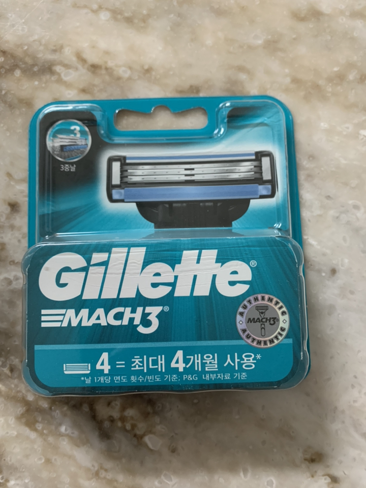 질레트 마하3 오리지날 면도날
