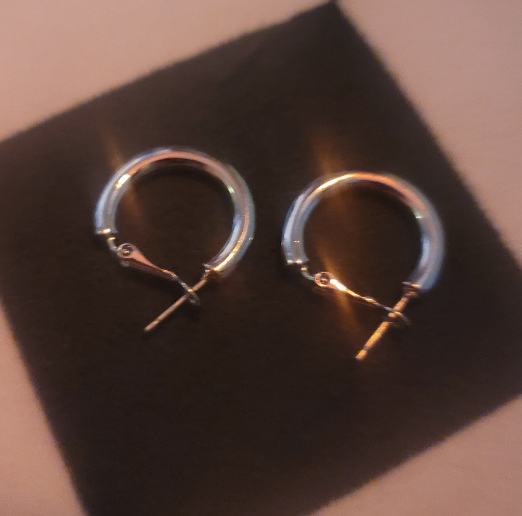 앵브록스 여성용 cassic hoo earrin siver