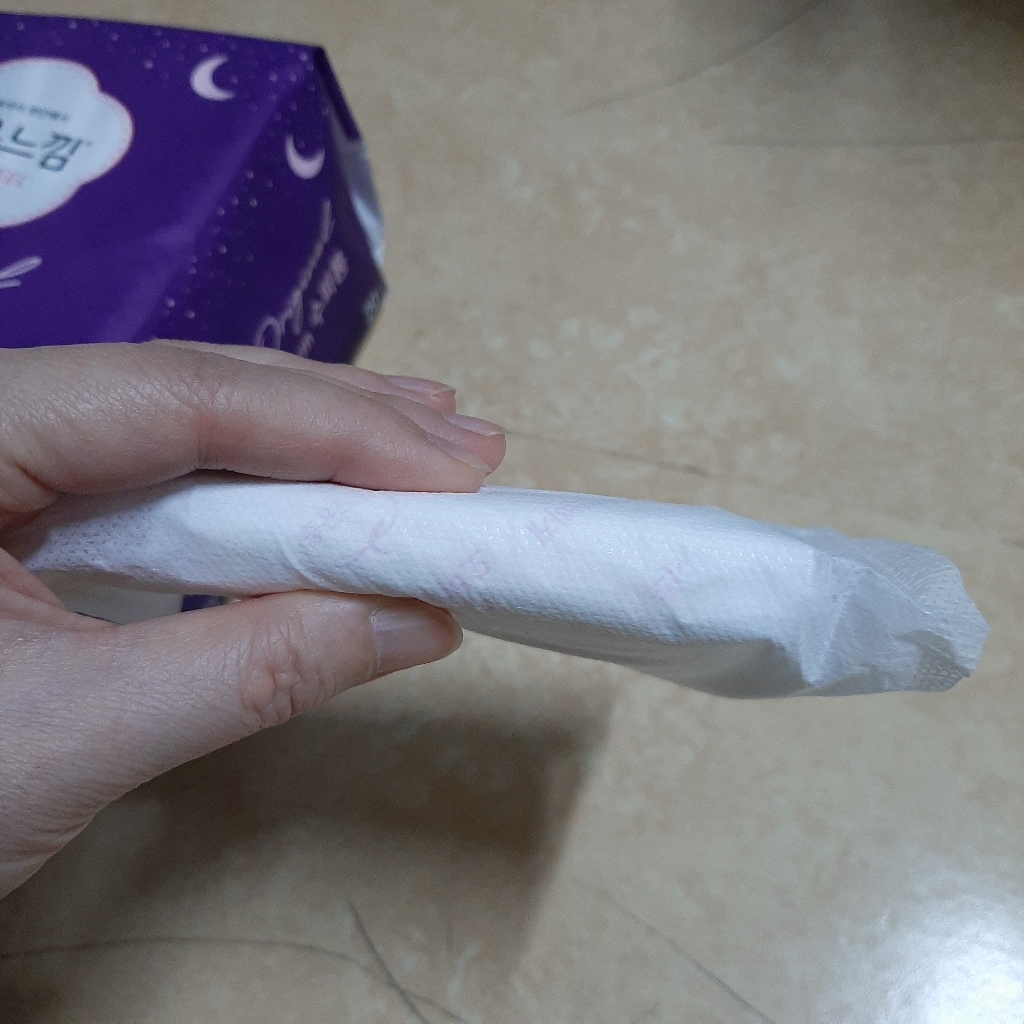좋은느낌 좋은순면 수퍼롱 오버나이트 생리대 날개형
