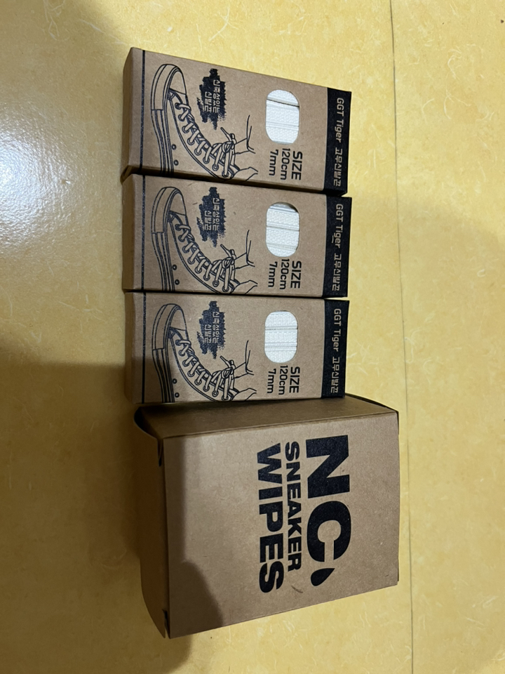 T Tier 고무신발끈 3세트NC 신발물티슈