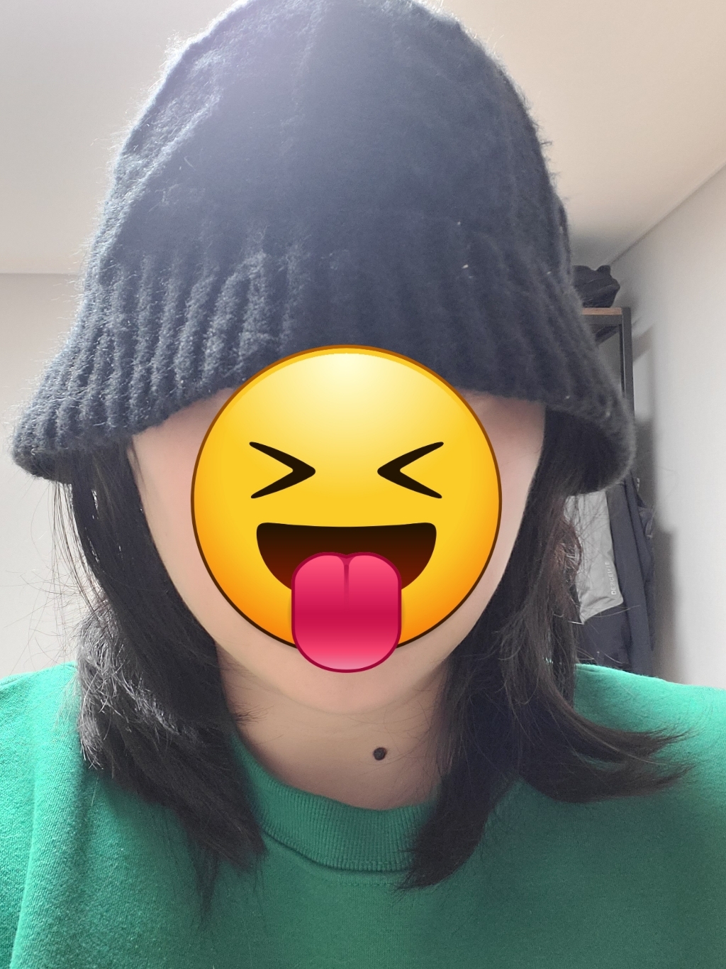 느와드코코 꽈배기 포근한 니트 절개 버킷햇 벙거지 모자