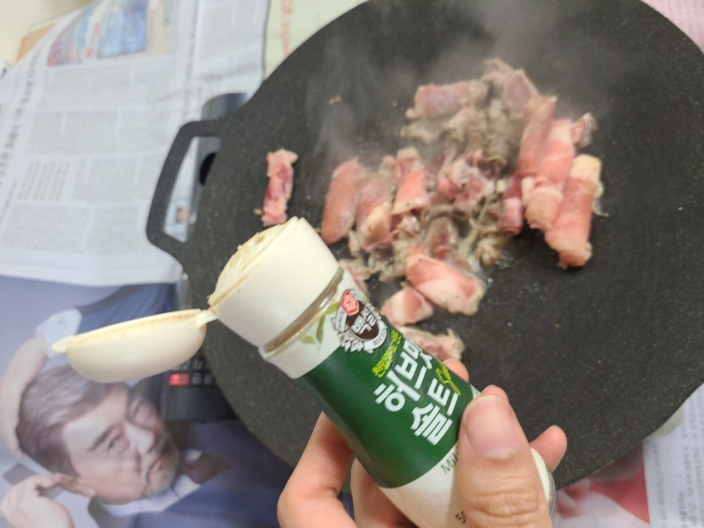다향오리 구워서 바로먹는 오리 대패겹살