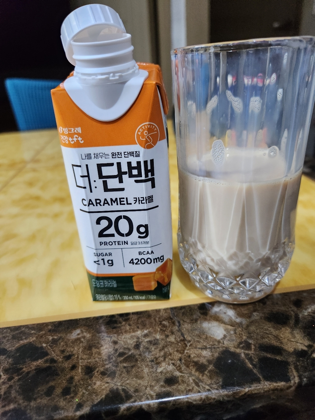 빙그레 tft 더단백 드링크 카라멜