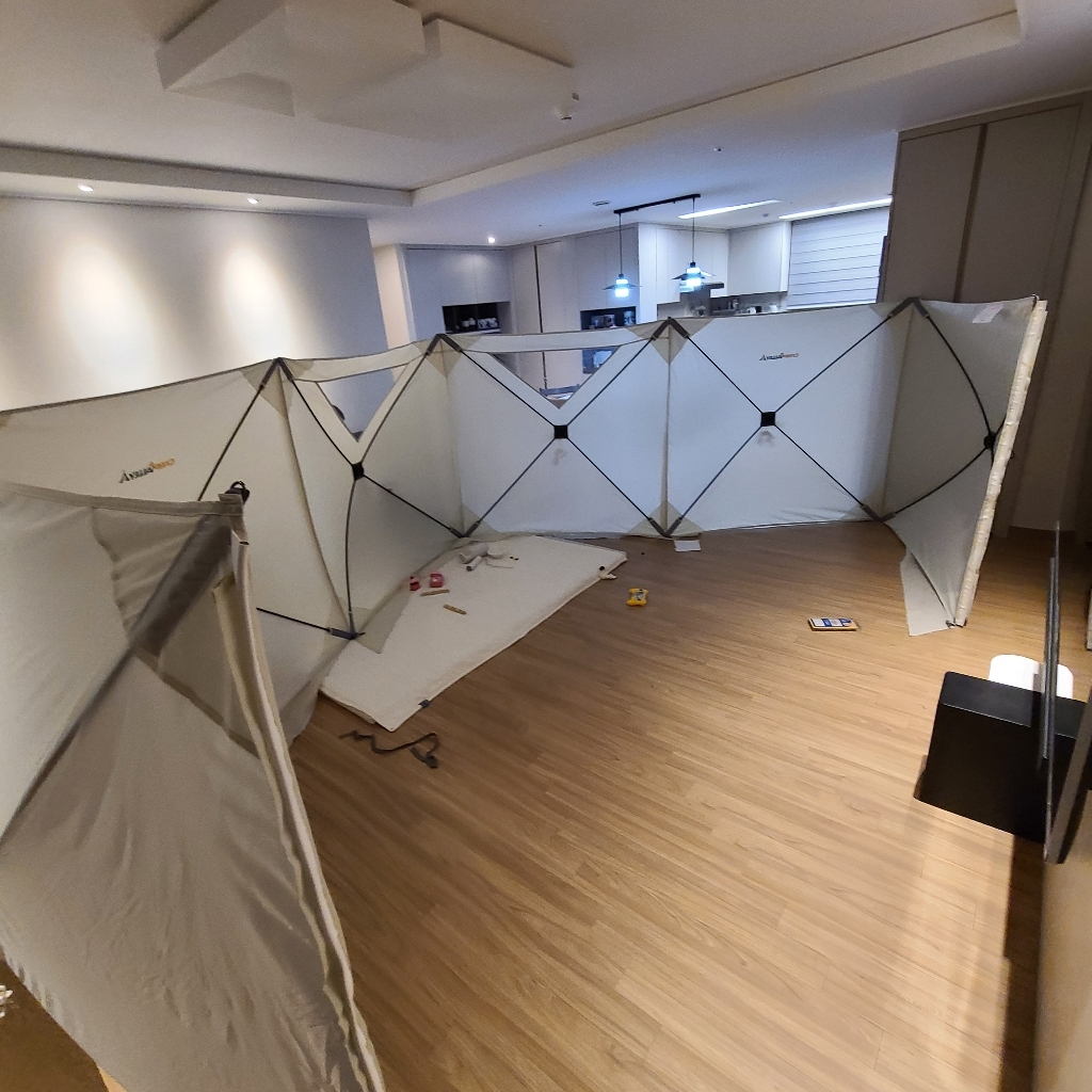 윈드스크린 카라반 캠핑 바람막이 심지연결 캠핑카