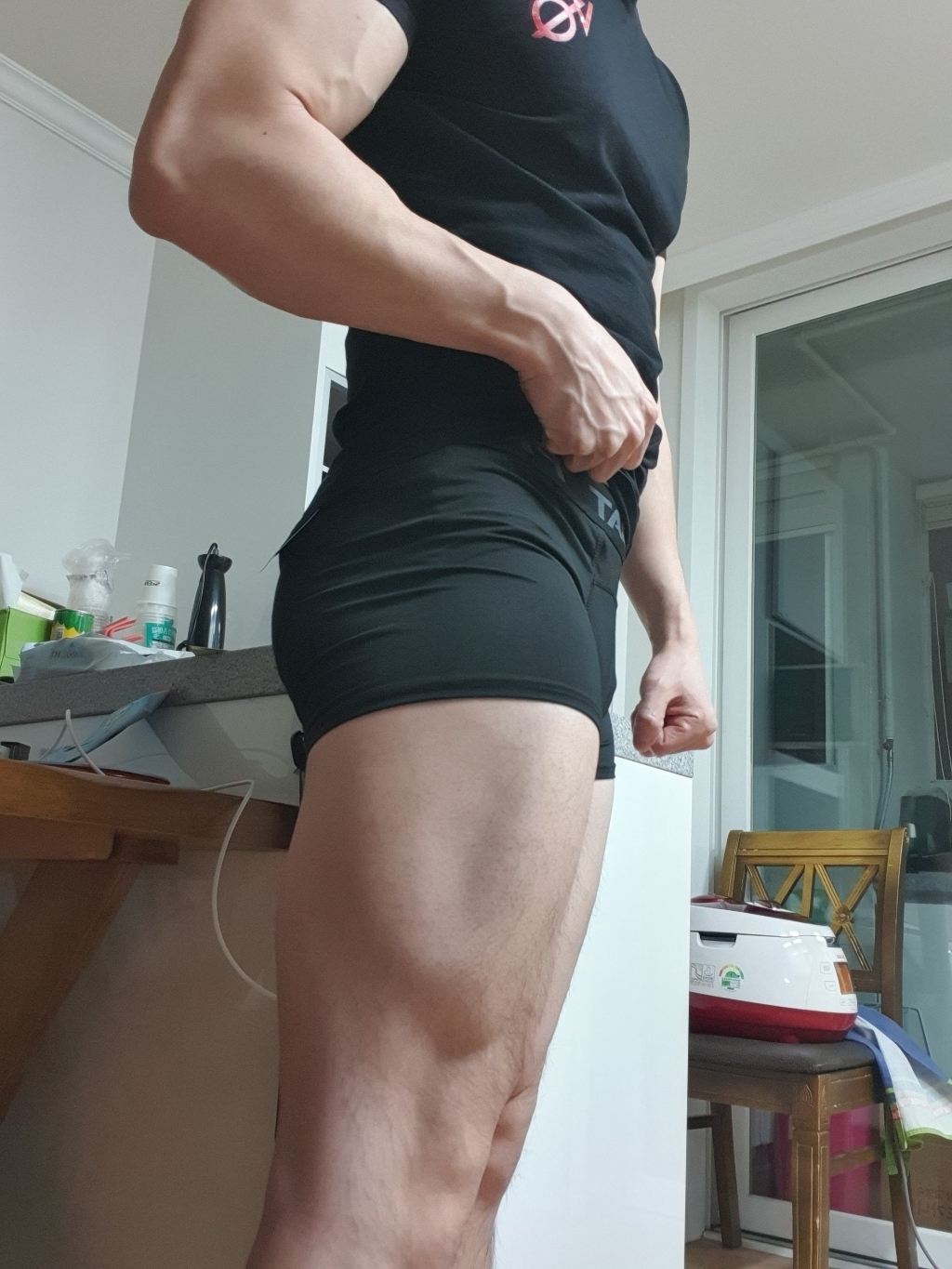 프로컴뱃 남자 레깅스 컴프레션 스포츠 타이즈 헬스복 짐웨어