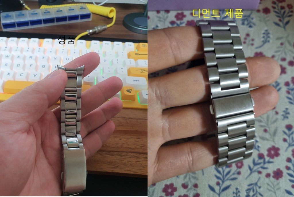 디먼트 갤럭시 워치4 환 프리미엄A 날개형 메탈 스트랩