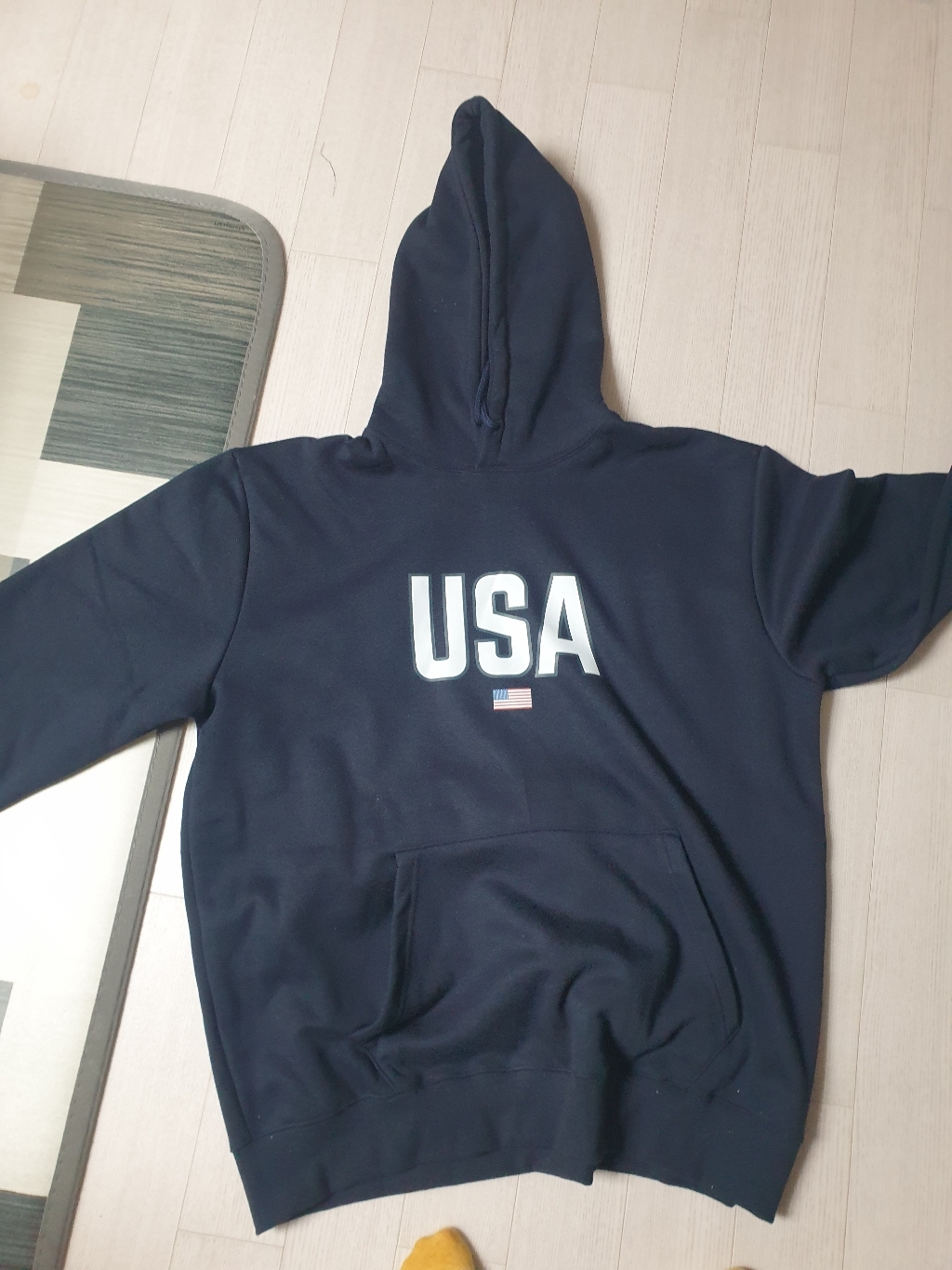 [더팀] USA 기모 후드티 남여공용 빅사이즈