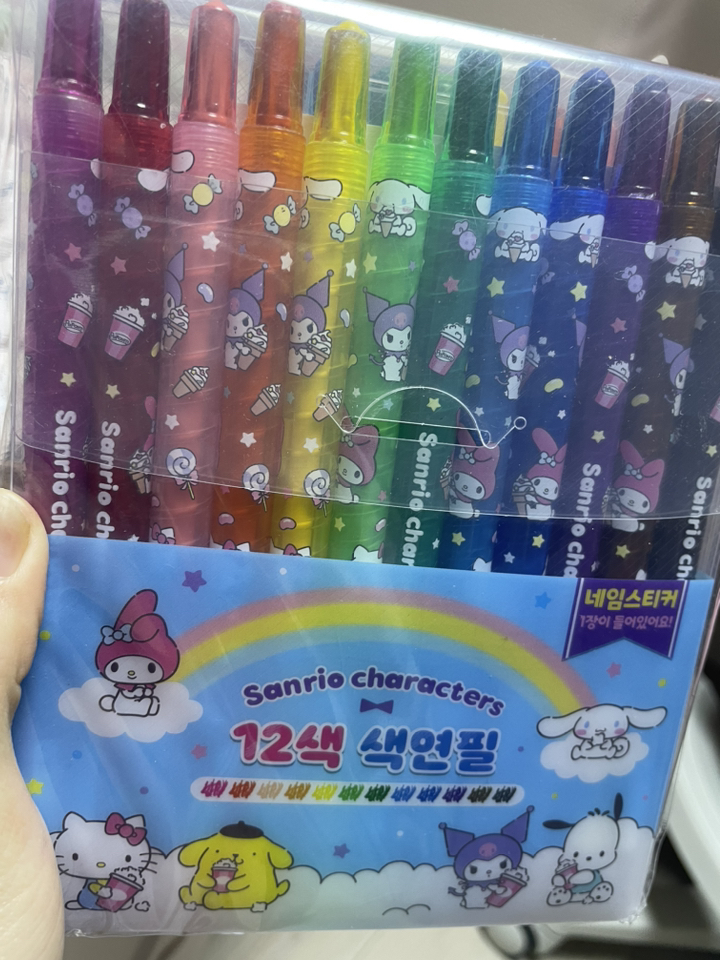 산리오캐릭터즈 12색 색연필_[2종] 리뷰 후기