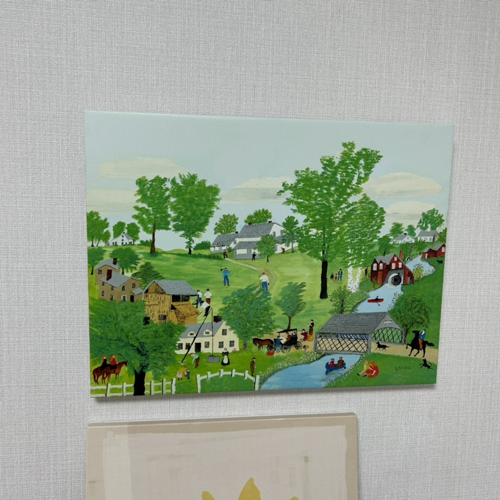 세잔느화실 명화 캔버스 그림 액자 봄 날 Srin tie 1953 꼭꼬핀