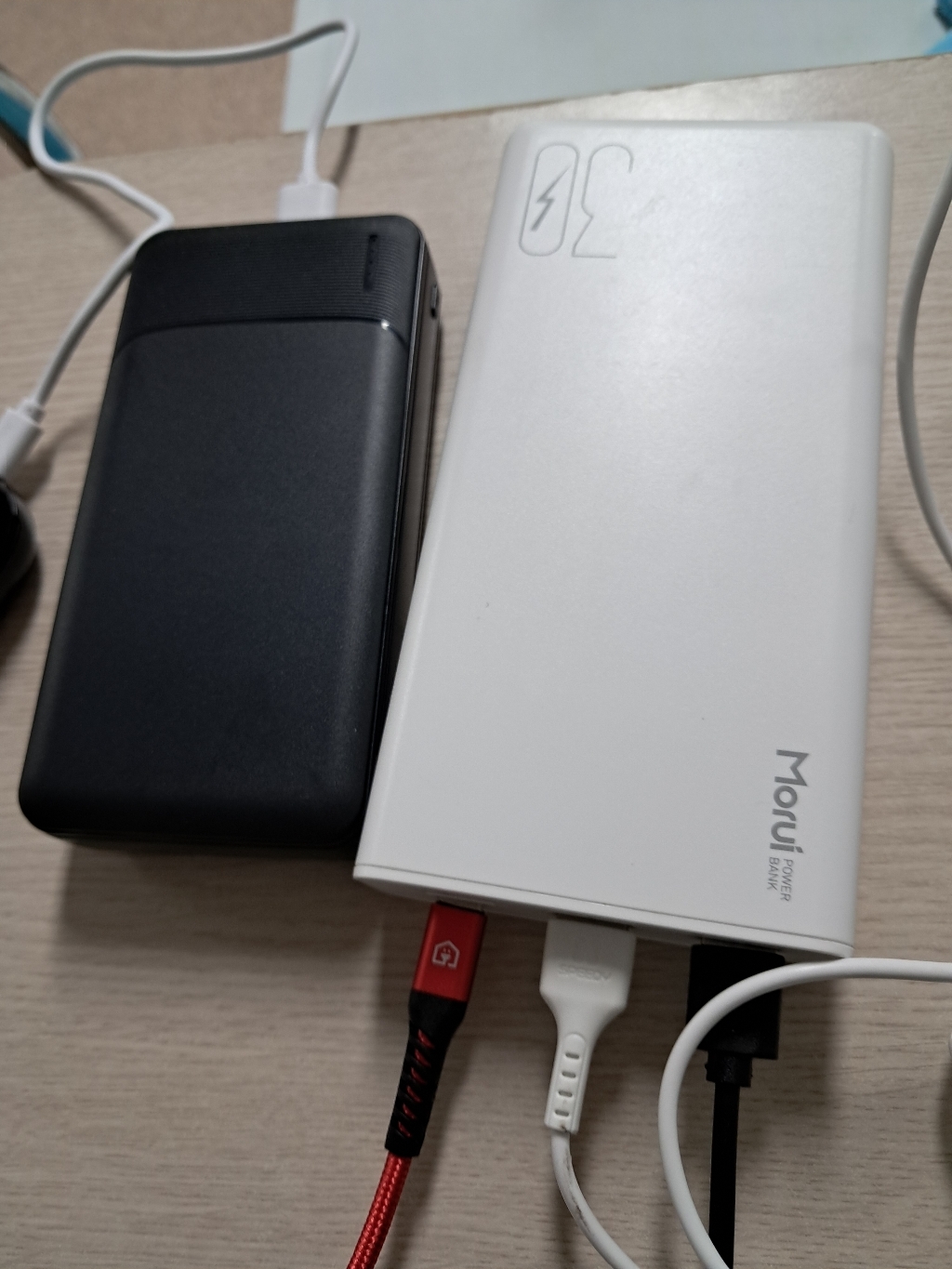 KIFE Ah대용량 보조배터리 잔량표시 큰용량 보조충전기 블랙